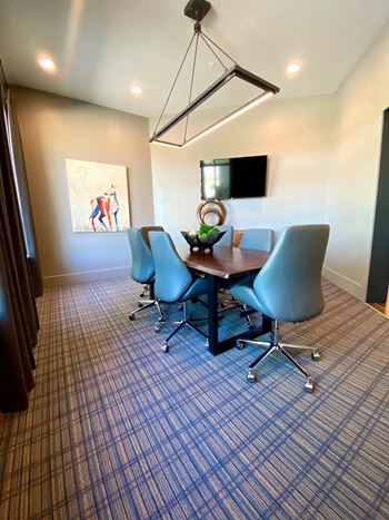 conference room area at mela apartments